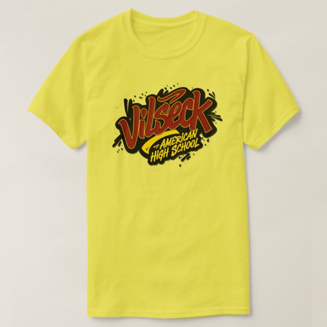 Camiseta Escola Americana de Vilseck (Frente do Design)