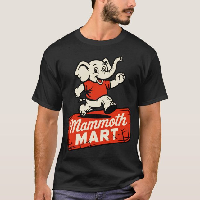 Camiseta Escola Antiga Mammoth Mart Retro anos 70 (Frente)