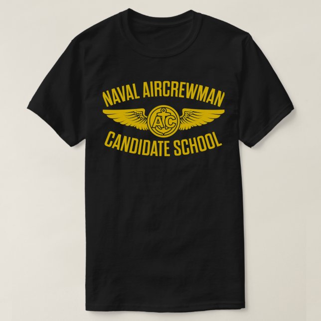 Camiseta Escola Candidata da Naval Aircrewman Sweat (Frente do Design)