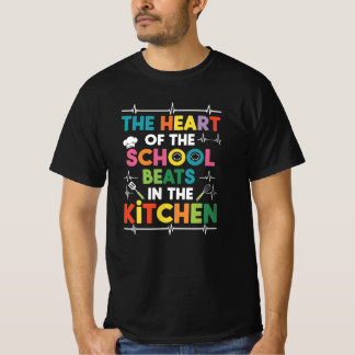Camiseta Escola Colorida de Cozinheira e Projeto de Chef