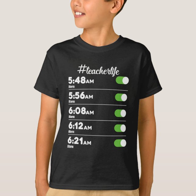 Camiseta Escola de Amanhecer de Pássaros Precoce do Alarme  (Frente)