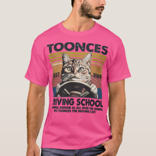 Camiseta Escola de Condução Toonces Est. 1989 - O Gato Moto