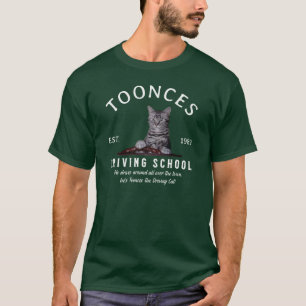 Camiseta Escola de Condução Toonces Est 1989 vintage origin