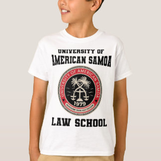 Camiseta Escola de Direito da Universidade de Samoa America