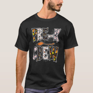 Camiseta Escola de Educação Infantil Halloween Pré K Crew 1