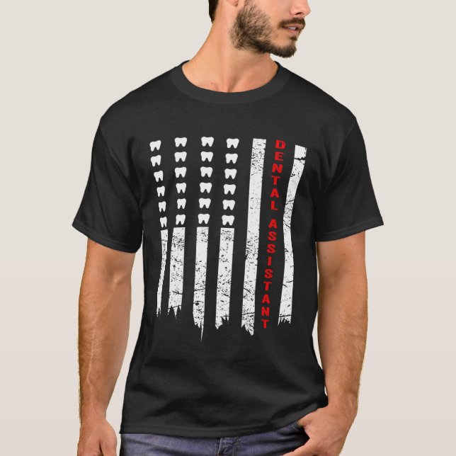 Camiseta Escola de Higiene e Assistente Dental Bandeira dos (Frente)