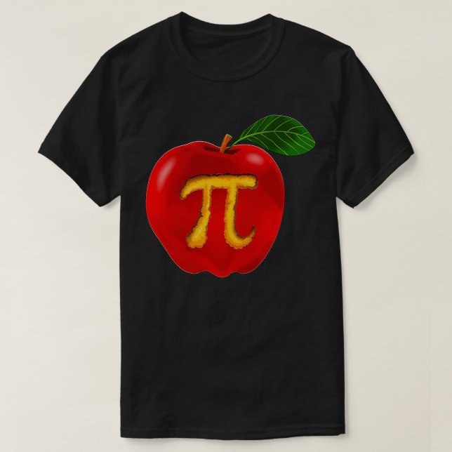 Camiseta Escola de Matemática da Apple no Dia da PI 2019 Ho (Frente do Design)