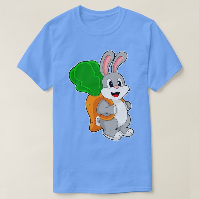 Camiseta Escola de Mochilas de Rabbit Pupil (Frente do Design)