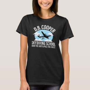 Camiseta Escola de Paraquedismo D B Cooper Paródia Pegue o