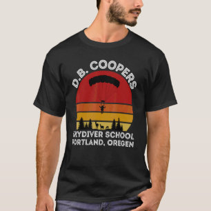 Camiseta Escola de Paraquedismo D B Cooper Portland Oregon