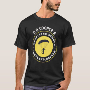 Camiseta Escola de Paraquedismo D B Coopers Portland  Orego