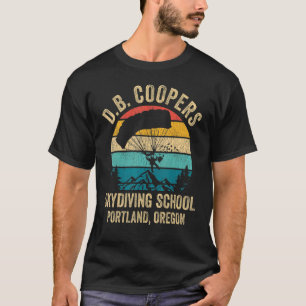 Camiseta Escola de Paraquedismo D B Coopers Portland Oregon