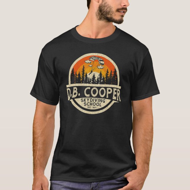 Camiseta Escola de Paraquedismo Db Cooper (Frente)