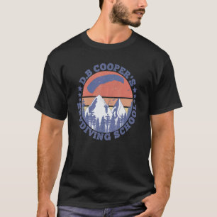 Camiseta Escola de Paraquedismo Divertida Vintage Db Cooper
