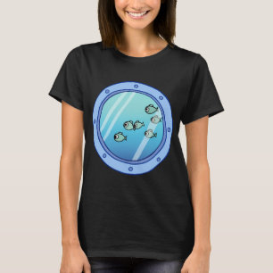Camiseta Escola de Peixes do Postigo da Janela do Squidward