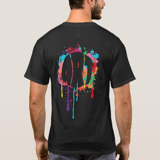 Camiseta Escola de Pintura e Professores de Arte Splattered (Verso)