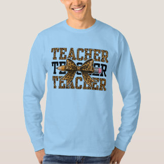 Camiseta Escola de Professora de Arco de Leopardo Lápis Sal