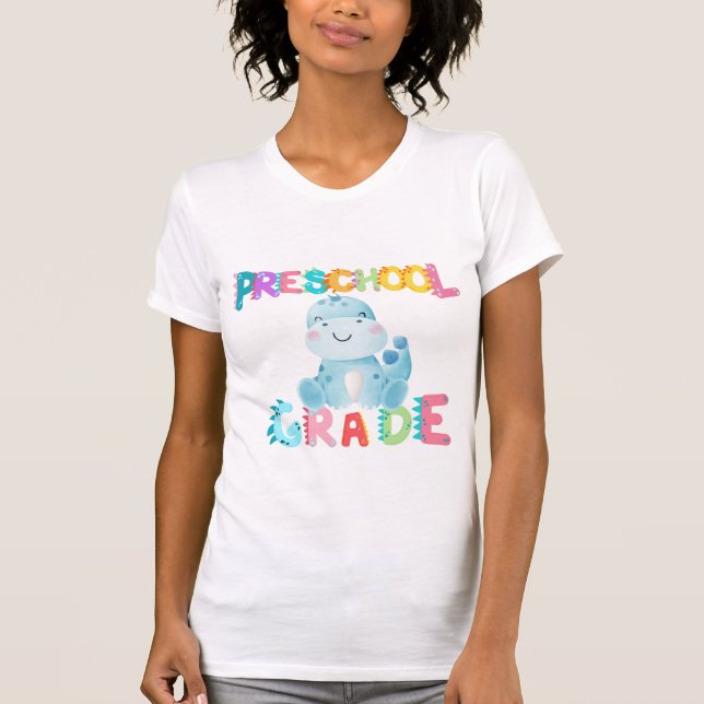 Camiseta Escola de Professores de Esquadrão da Pré-escola d (Frente)