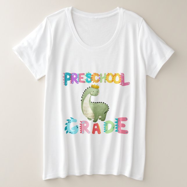 Camiseta Escola de Professores de Esquadrão da Pré-escola d (Frente do Design)