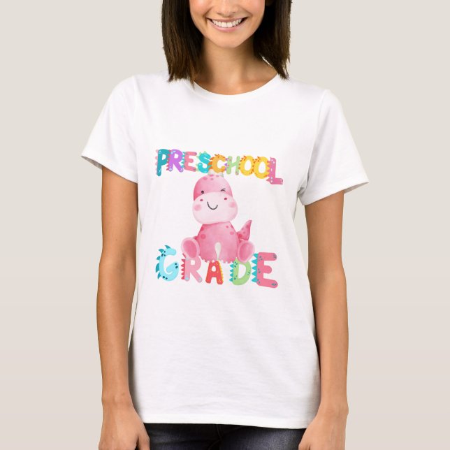 Camiseta Escola de Professores de Esquadrão da Pré-escola d (Frente)