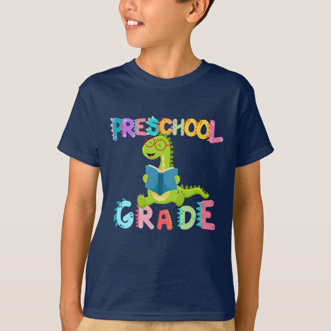 Camiseta Escola de Professores de Esquadrão da Pré-escola d (Frente)
