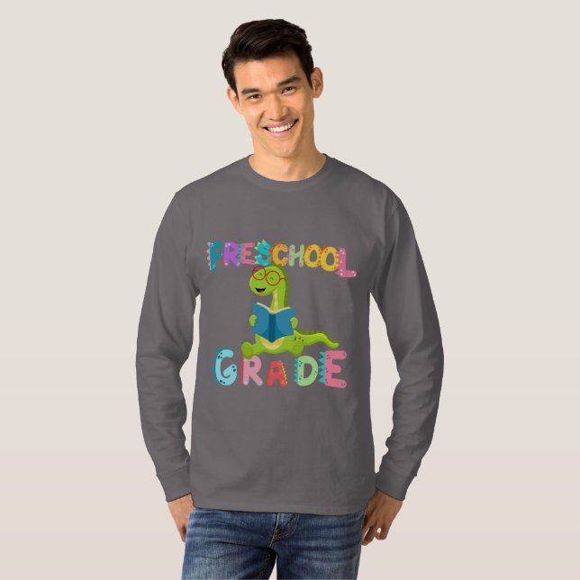 Camiseta Escola de Professores de Esquadrão da Pré-escola d (Frente Completa)