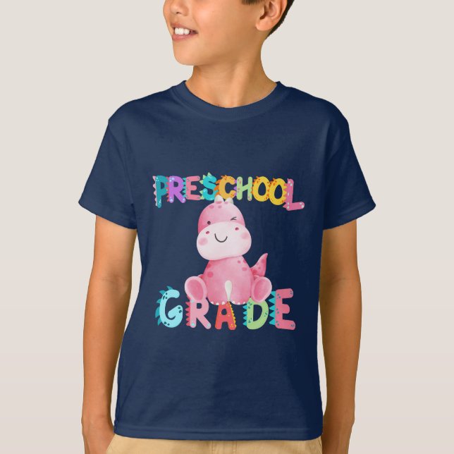 Camiseta Escola de Professores de Esquadrão da Pré-escola d (Frente)