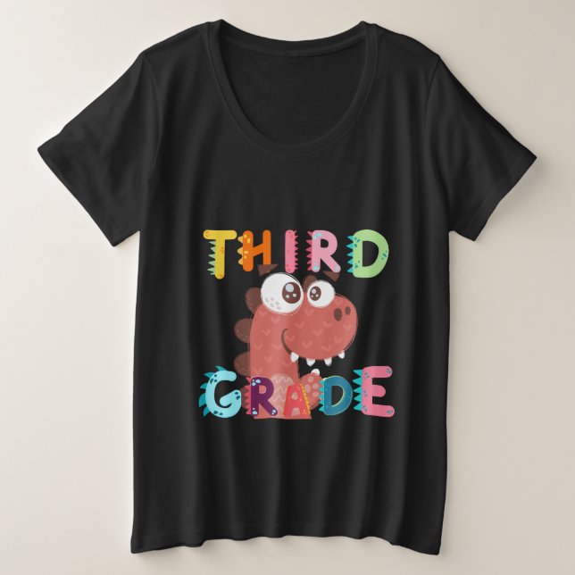 Camiseta Escola de professores do 3º GRAU do Dino (Frente do Design)