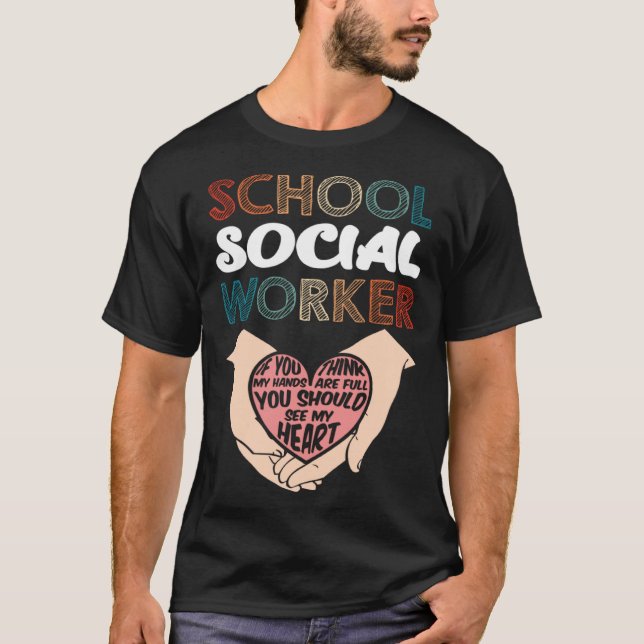Camiseta Escola de Trabalho Social Trabalhador Social Escol (Frente)