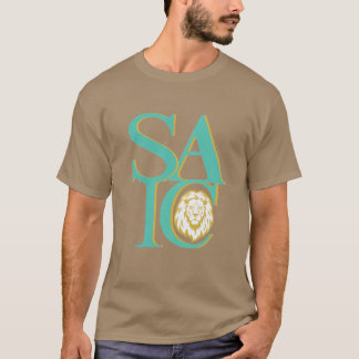Camiseta Escola do Instituto de Arte de Chicago Gold Lion O