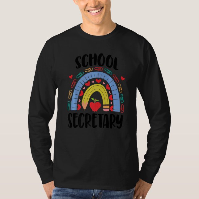 Camiseta Escola do Secretário Escolar Rainbow Acedamic (Frente)