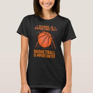 Camiseta Escola é importante basquete é importante Bba