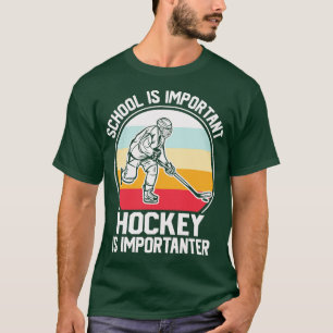 Camiseta Escola é importante Hockey é importante Retro Vi