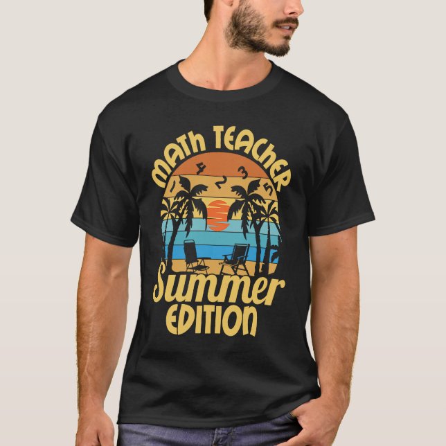 Camiseta Escola Educacional Rockstar de Professores de Mate (Frente)