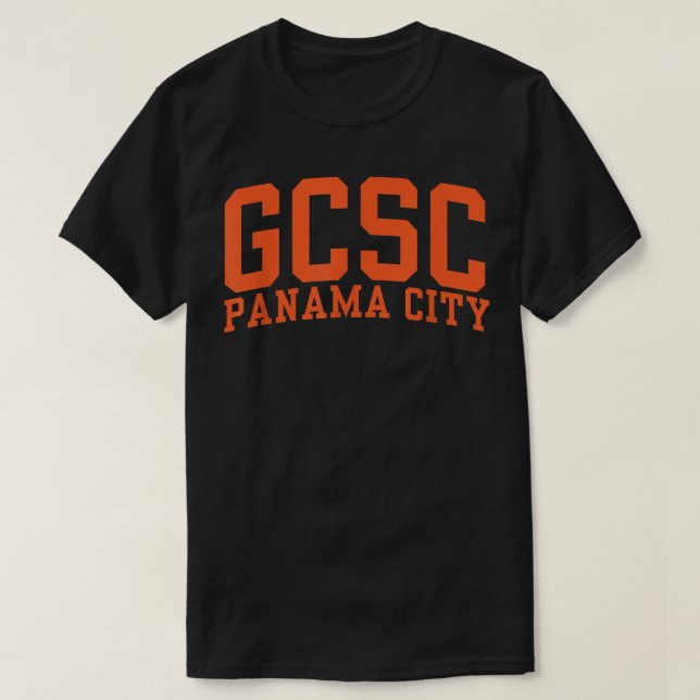 Camiseta Escola Estatal da Costa do Golfo (Cidade do Panamá (Frente do Design)