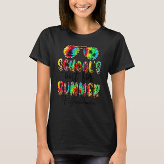 Camiseta Escola Fora Para O Verão Leopardo Tie Dye 1rua Gra