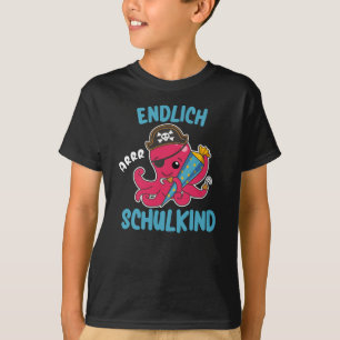 Camiseta Escola Infantil Pirata Octopus