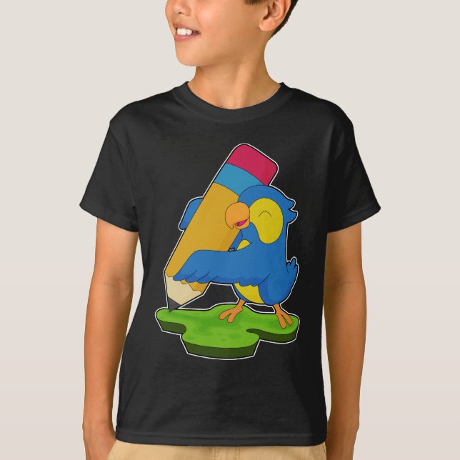 Camiseta Escola Lápis Pupila do Papagaio (Frente)