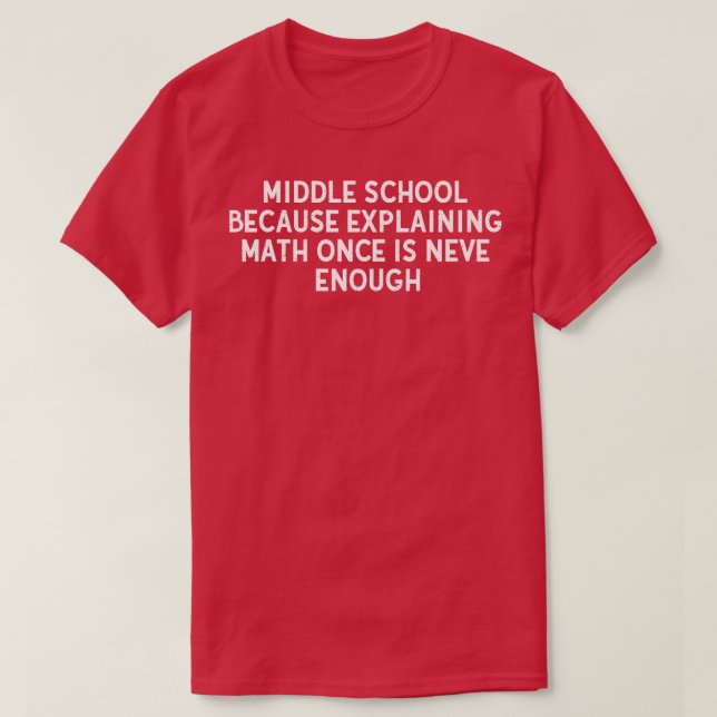 Camiseta Escola Média Porque explicando matemática (Frente do Design)