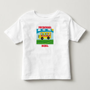 Camiseta Escola Pré-Escolar Rebelde Bonita Diversão