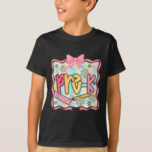 Camiseta Escola Preparatória Préppy Coquette Laço Volta às