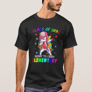 Camiseta Escola Primária Ready Crush 2035 Unicórnio Dançand