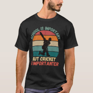 Camiseta Escola Retroativa É Um Críquete Importante C