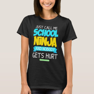 Camiseta Escola Secundária Ninja - Escola de Professores Ni