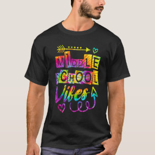 Camiseta Escola Secundária Vibes De Volta À Professora De T