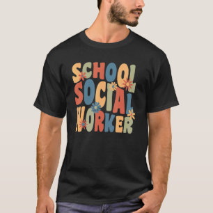 Camiseta Escola Social Worker Groovy Retro 70