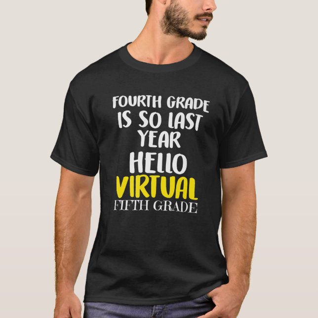 Camiseta Escola Virtual Online do 5º grau do 5 (Frente)