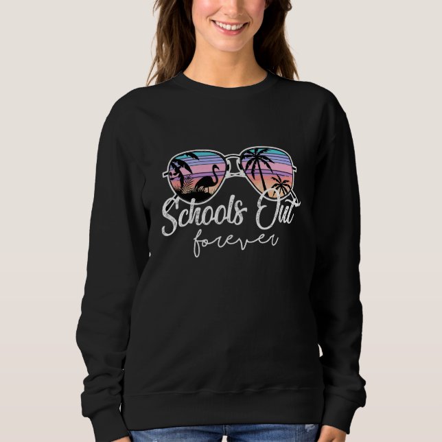 Camiseta Escolas Anteriores Retrair Férias Sunset (Frente)