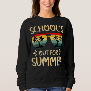 Camiseta Escolas De Óculos De Sol De Verão De Sunset Saindo