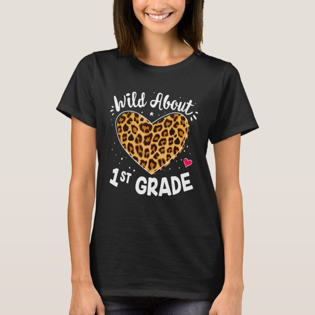 Camiseta Escolas De Professores Da Classe Leopard, Cerca De (Frente)